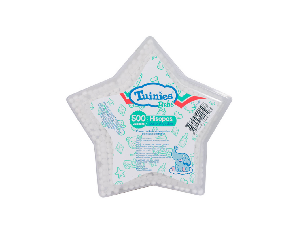 Hisopos Tuinies Bebé – 500 unidades