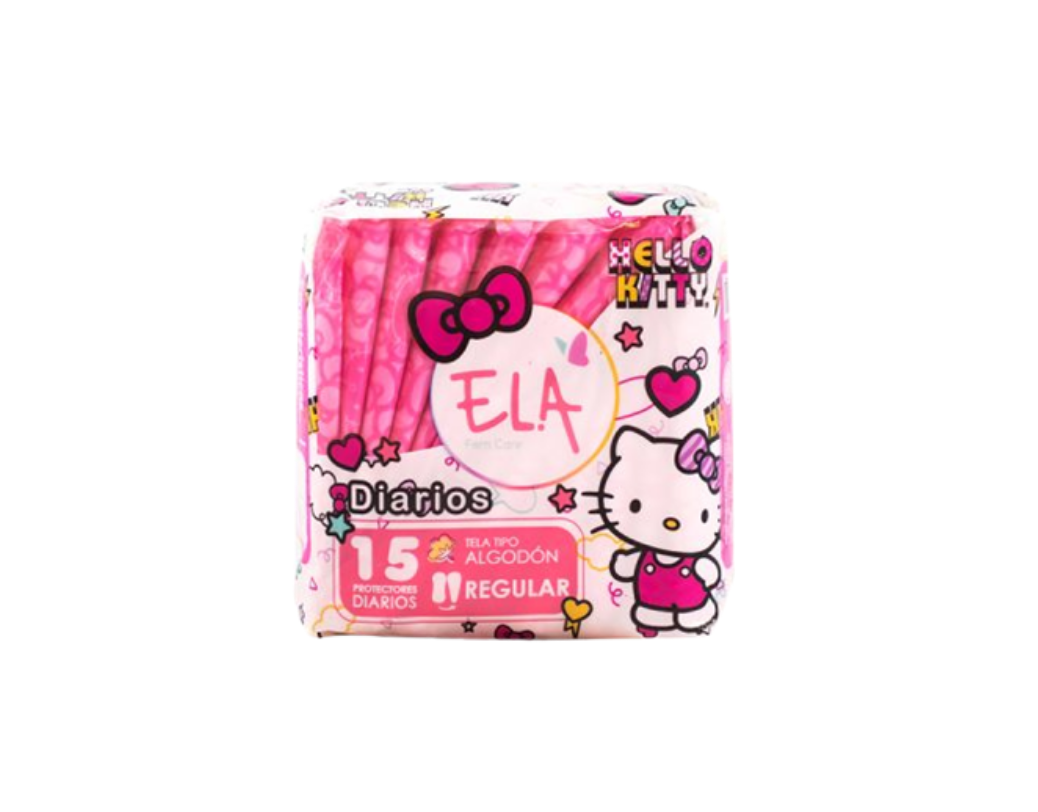 Protectores Diarios Ela x Hello Kitty